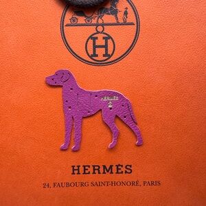 Hermès Petit H - Purple Dalmatian Charm